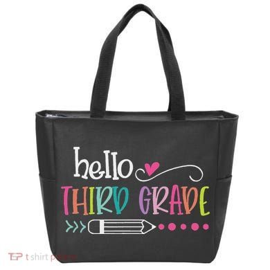 Hello Third Grade Fun 3rd Grade To School Gifts Tote Bag