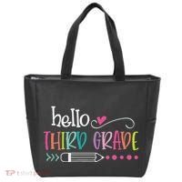 Hello Third Grade Fun 3rd Grade To School Gifts Tote Bag thumb 0