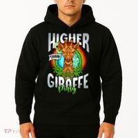 Higher Than Giraffe Pussy Funny Stoner Weed 4 20 Pot Gift Hoodie thumb 2