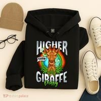 Higher Than Giraffe Pussy Funny Stoner Weed 4 20 Pot Gift Hoodie thumb 4