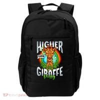 Higher Than Giraffe Pussy Funny Stoner Weed 4 20 Pot Gift Backpack thumb 0