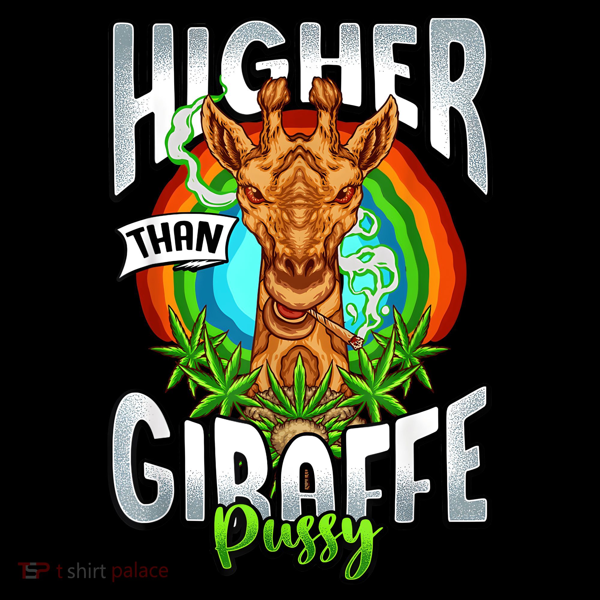 Higher Than Giraffe Pussy Funny Stoner Weed 4 20 Pot Gift Mousepad
