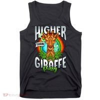 Higher Than Giraffe Pussy Funny Stoner Weed 4 20 Pot Gift Tank Top thumb 0