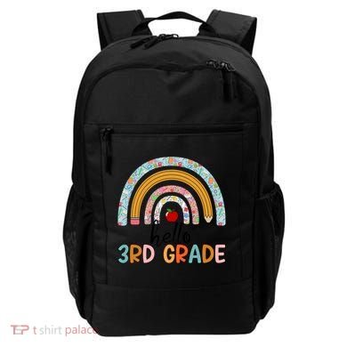 Hello Third Grade Rainbow First Day Of 3Rd Grade Teacher Funny Gift Backpack