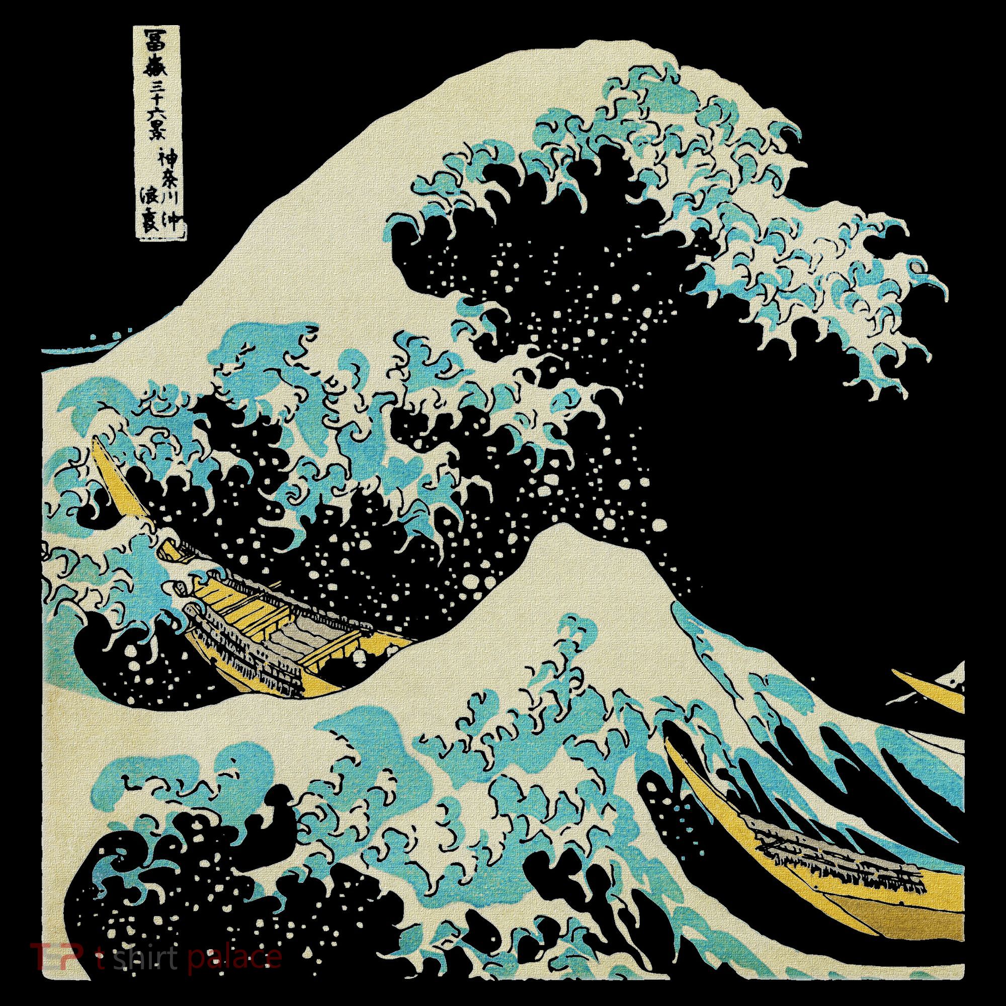 Hokusai The Great Wave USA-Made Doggie Bandana