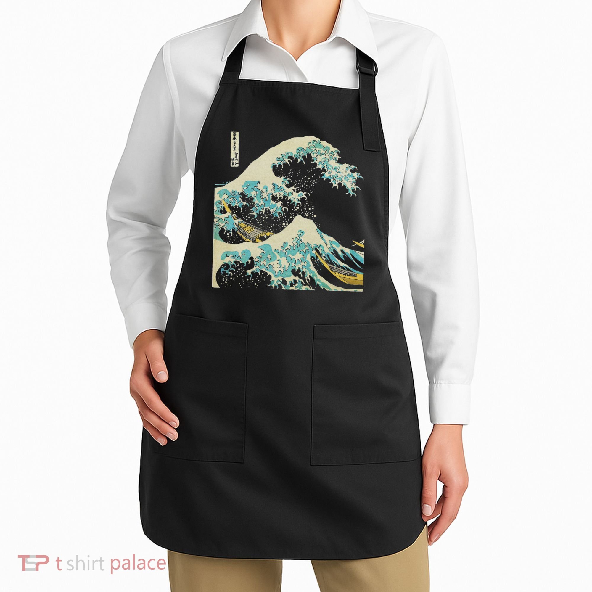 Hokusai The Great Wave Apron