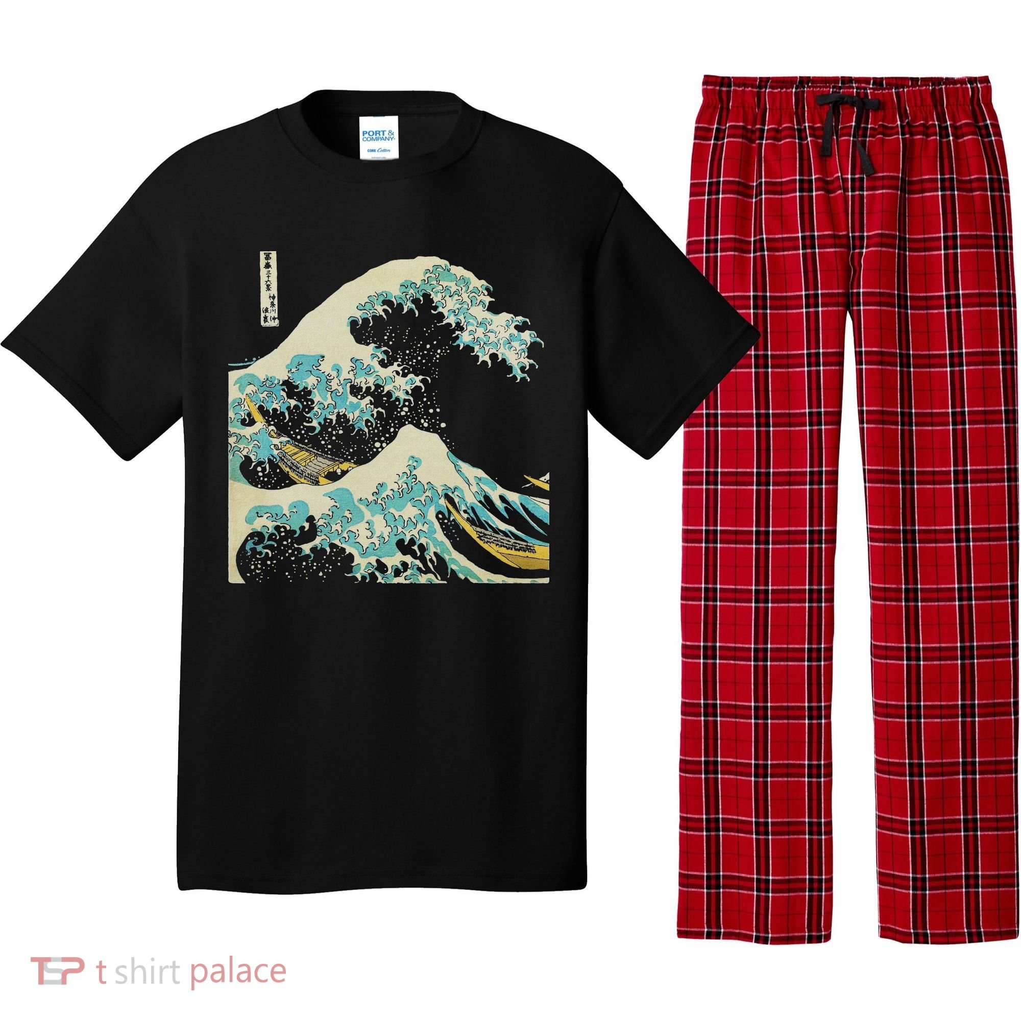 Hokusai The Great Wave Pajama Set