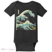 Hokusai The Great Wave Baby Bodysuit thumb 0