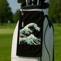 Hokusai The Great Wave Golf Towel thumb 2