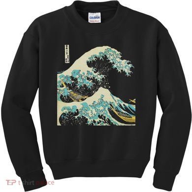 Hokusai The Great Wave Kids Sweatshirt