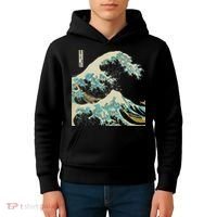 Hokusai The Great Wave Kids Hoodie thumb 4
