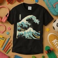 Hokusai The Great Wave Kids T-Shirt thumb 3