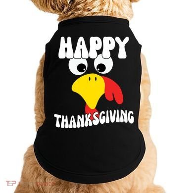 Happy Thanksigiving Gobble Turkey Face Doggie Tank