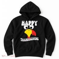 Happy Thanksigiving Gobble Turkey Face Hoodie thumb 0