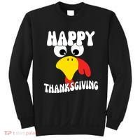 Happy Thanksigiving Gobble Turkey Face Sweatshirt thumb 0