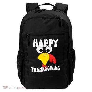 Happy Thanksigiving Gobble Turkey Face Backpack