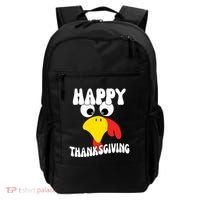 Happy Thanksigiving Gobble Turkey Face Backpack thumb 0