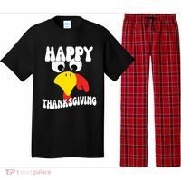 Happy Thanksigiving Gobble Turkey Face Pajama Set thumb 0