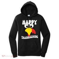 Happy Thanksigiving Gobble Turkey Face Women's Hoodie thumb 0