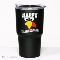 Happy Thanksigiving Gobble Turkey Face Tumbler thumb 0