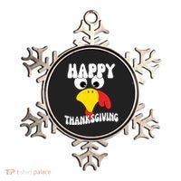 Happy Thanksigiving Gobble Turkey Face Ornament thumb 0