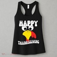Happy Thanksigiving Gobble Turkey Face Women's Tank Top thumb 3