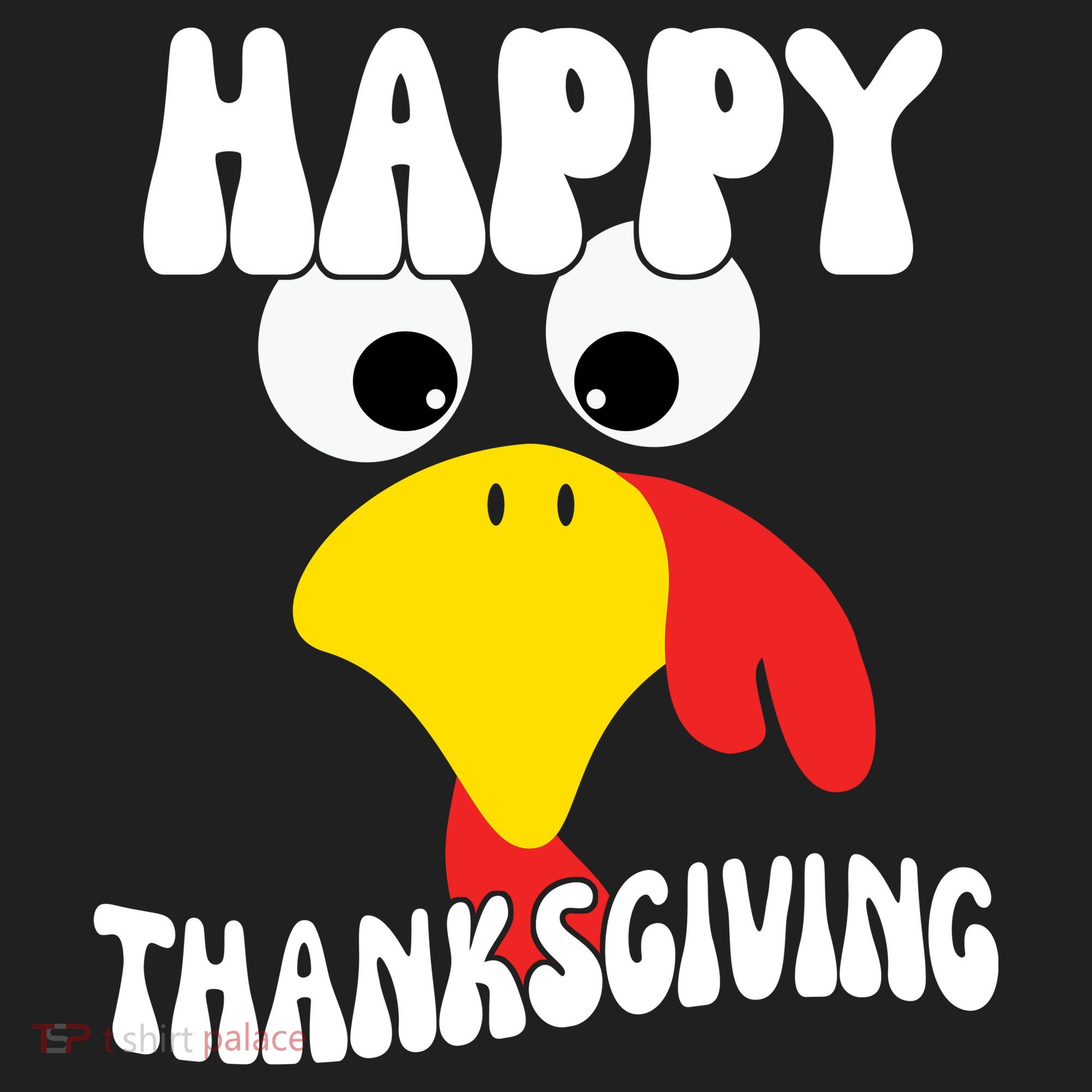Happy Thanksigiving Gobble Turkey Face Hat