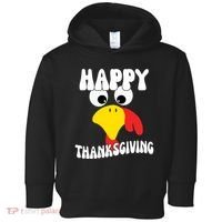 Happy Thanksigiving Gobble Turkey Face Toddler Hoodie thumb 0