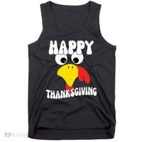 Happy Thanksigiving Gobble Turkey Face Tank Top thumb 0