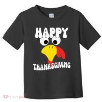 Happy Thanksigiving Gobble Turkey Face Toddler T-Shirt thumb 0