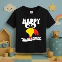 Happy Thanksigiving Gobble Turkey Face Toddler T-Shirt thumb 3