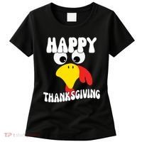 Happy Thanksigiving Gobble Turkey Face Women's T-Shirt thumb 0