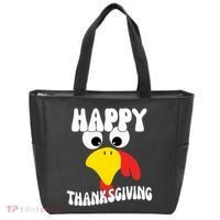 Happy Thanksigiving Gobble Turkey Face Tote Bag thumb 0