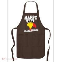 Happy Thanksigiving Gobble Turkey Face Apron thumb 0