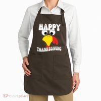 Happy Thanksigiving Gobble Turkey Face Apron thumb 2