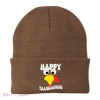 Happy Thanksigiving Gobble Turkey Face Beanie thumb 0