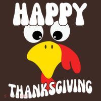 Happy Thanksigiving Gobble Turkey Face Coaster thumb 2