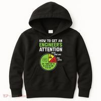 How To Get An Engineer's Attention Kids Hoodie thumb 0