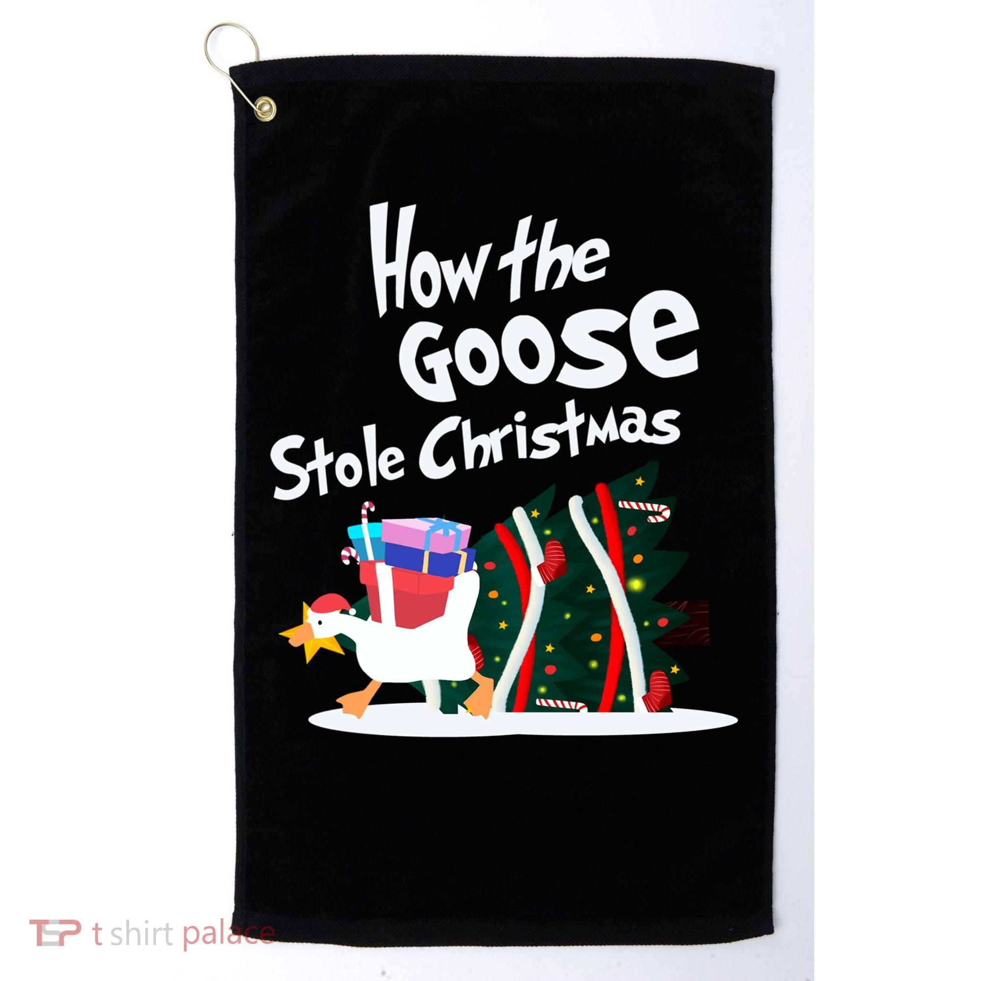 How The Goose Stole Christmas Classic Golf Towel