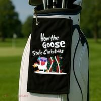 How The Goose Stole Christmas Classic Golf Towel thumb 2
