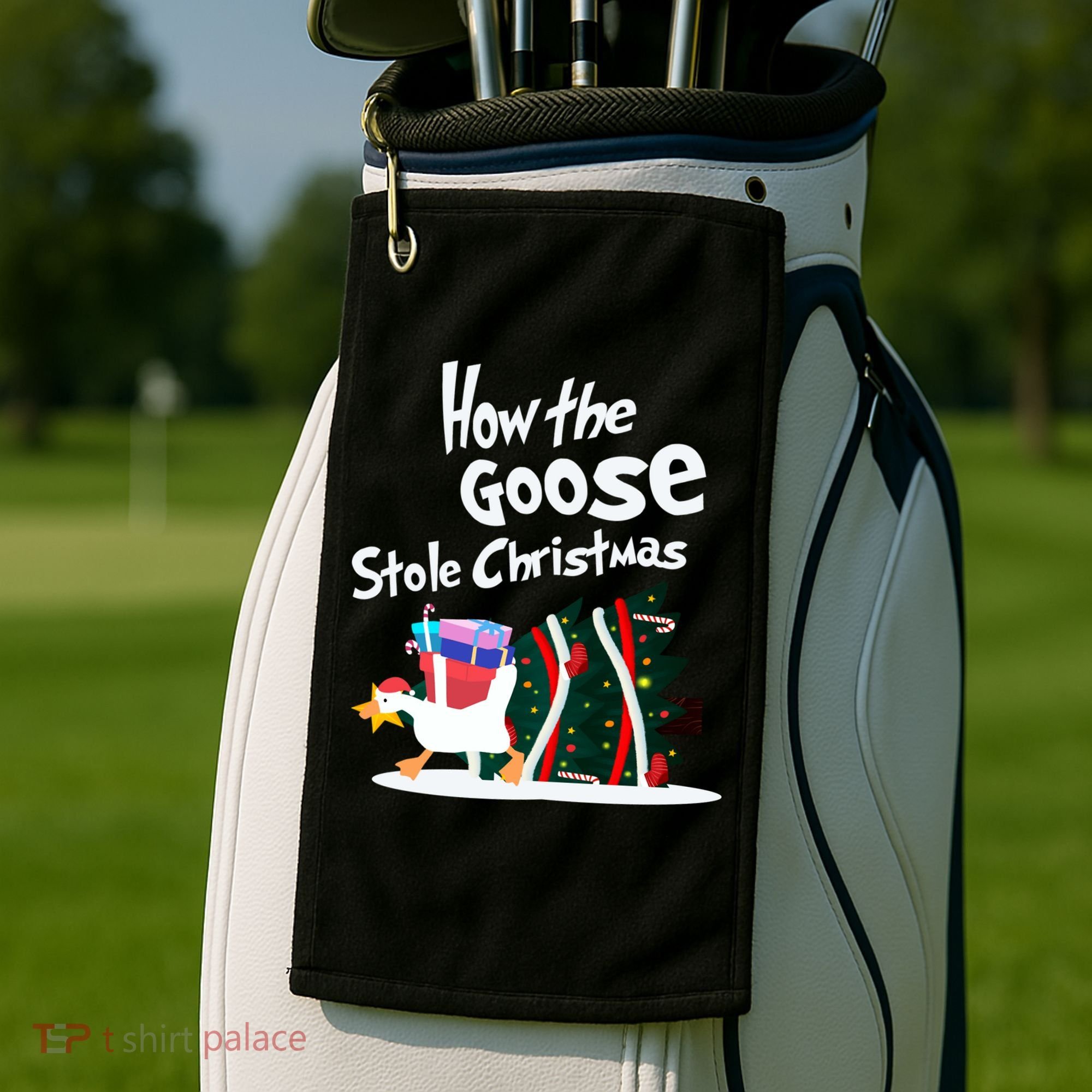 How The Goose Stole Christmas Classic Golf Towel