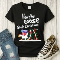 How The Goose Stole Christmas Classic Women's T-Shirt thumb 3