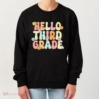 Hello Third Grade Team 3rd Grade Back To School Teacher Women's Sweatshirt thumb 0