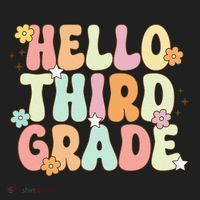 Hello Third Grade Team 3rd Grade Back To School Teacher Women's Sweatshirt thumb 2