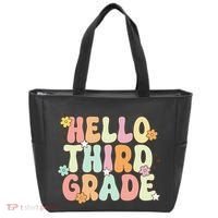 Hello Third Grade Team 3rd Grade Back To School Teacher Tote Bag thumb 0