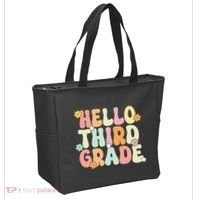 Hello Third Grade Team 3rd Grade Back To School Teacher Tote Bag thumb 2
