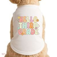 Hello Third Grade Team 3rd Grade Back To School Teacher Doggie Tank thumb 0