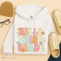 Hello Third Grade Team 3rd Grade Back To School Teacher Hoodie thumb 4