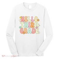 Hello Third Grade Team 3rd Grade Back To School Teacher Long Sleeve Shirt thumb 0