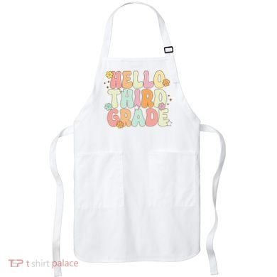 Hello Third Grade Team 3rd Grade Back To School Teacher Apron